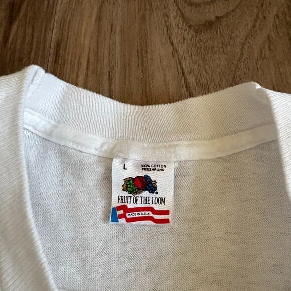 Vintage Clue Movie Promo T-Shirt Men's Size M/L 1990s Miss Scarlett White - Picture 4 of 5